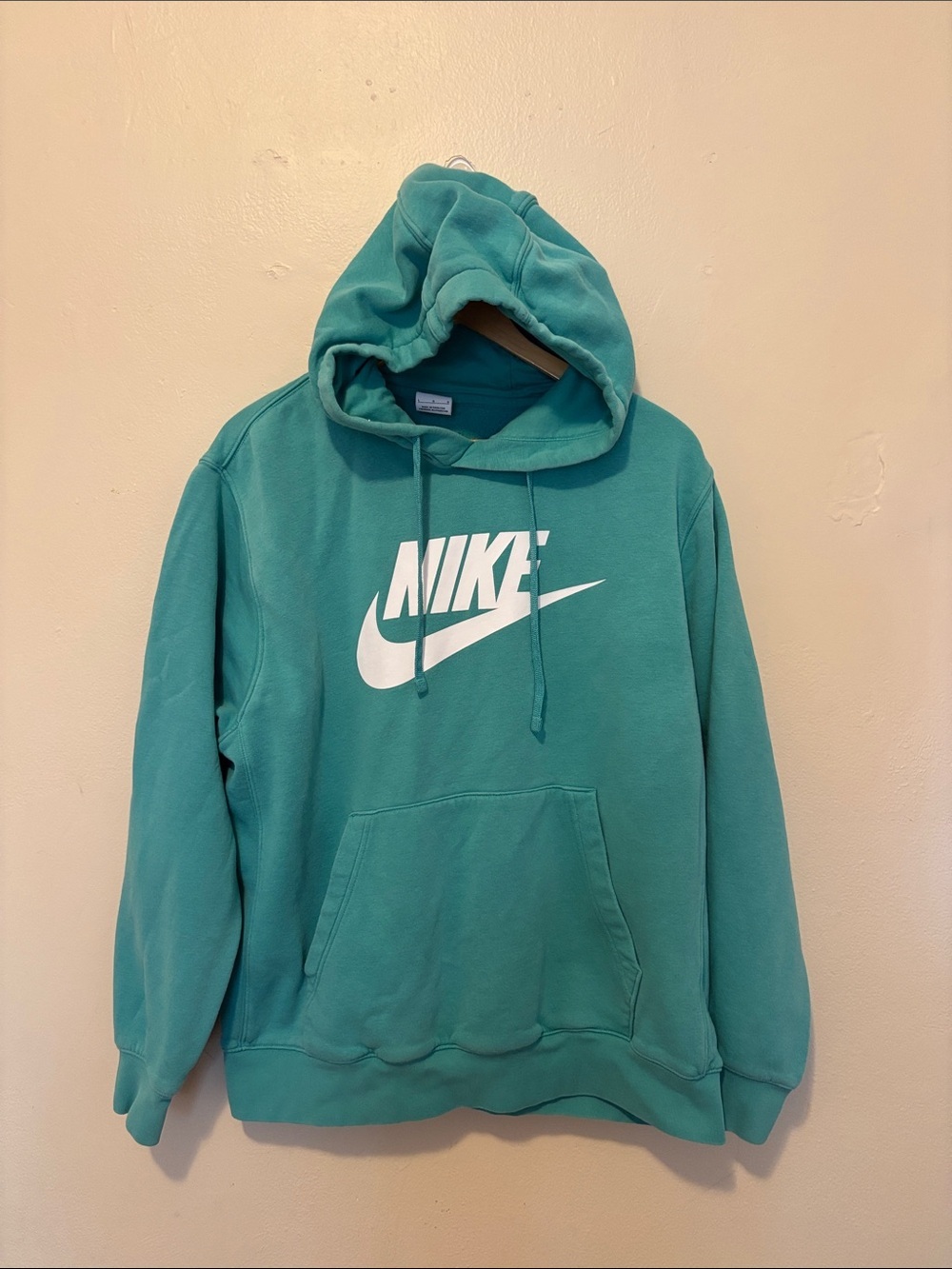 Nike Teal Crewneck Hoodie with White Swoosh